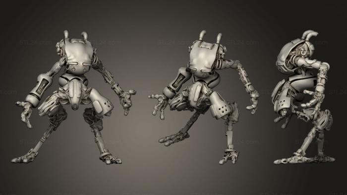 Military figurines (Junk Bot Underhiver, STKW_1277) 3D models for cnc