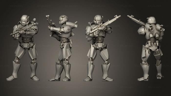 Military figurines (Skytrooper Wrist Flames, STKW_12771) 3D models for cnc