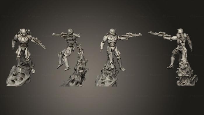 Military figurines (Skytroopers 01, STKW_12772) 3D models for cnc