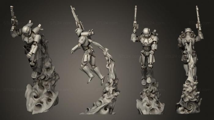 Military figurines (Skytroopers 02, STKW_12773) 3D models for cnc