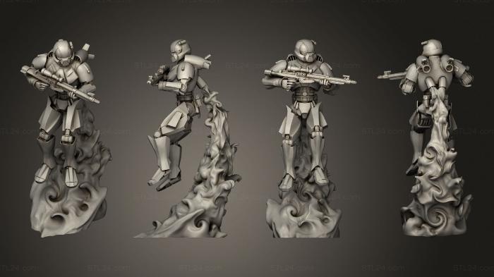 Military figurines (Skytroopers, STKW_12777) 3D models for cnc