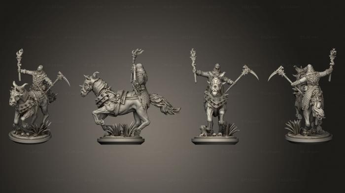 Military figurines (Slavic 2 Todorci Horsemen 02 base, STKW_12791) 3D models for cnc