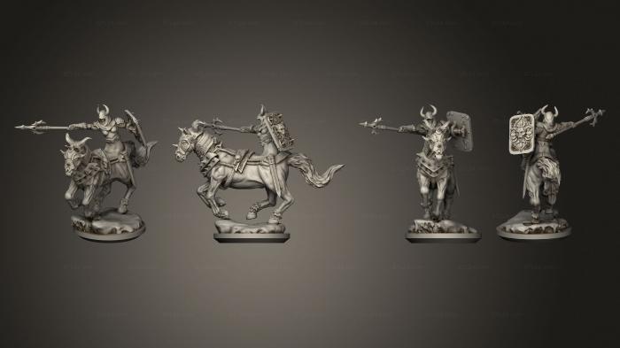 Military figurines (Slavic Todorci Horsemen 01 base, STKW_12794) 3D models for cnc