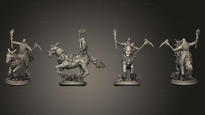 Military figurines (Slavic Todorci Horsemen 02 base, STKW_12795) 3D models for cnc