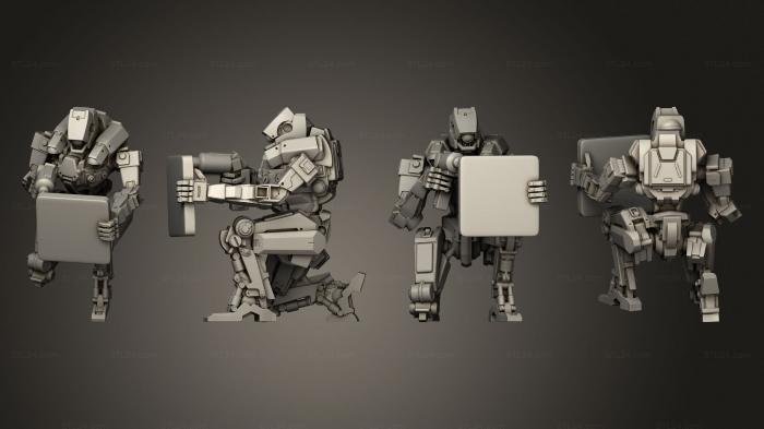Military figurines (SLEPINIR DROID CREW KNEELING BOLTER, STKW_12815) 3D models for cnc