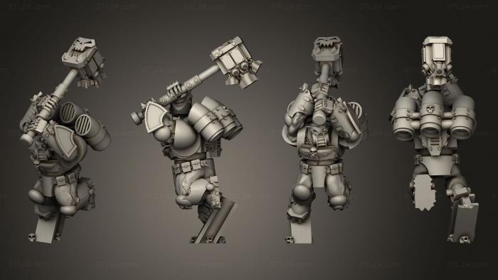 Military figurines (Smash Captain, STKW_12821) 3D models for cnc