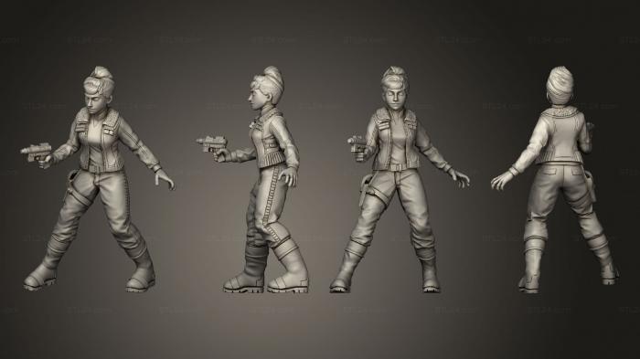 Military figurines (smugglers gunslingers 01, STKW_12829) 3D models for cnc