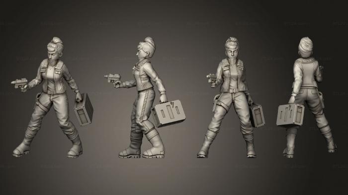 Military figurines (smugglers gunslingers 02, STKW_12830) 3D models for cnc