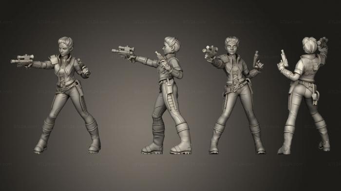Military figurines (smugglers gunslingers, STKW_12835) 3D models for cnc