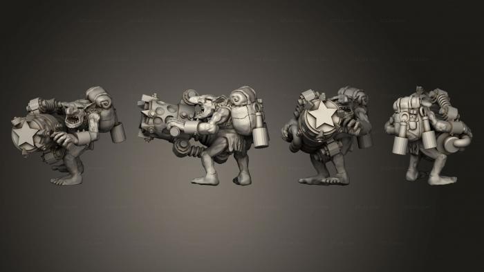 Military figurines (Sneaky Goblins 01, STKW_12853) 3D models for cnc