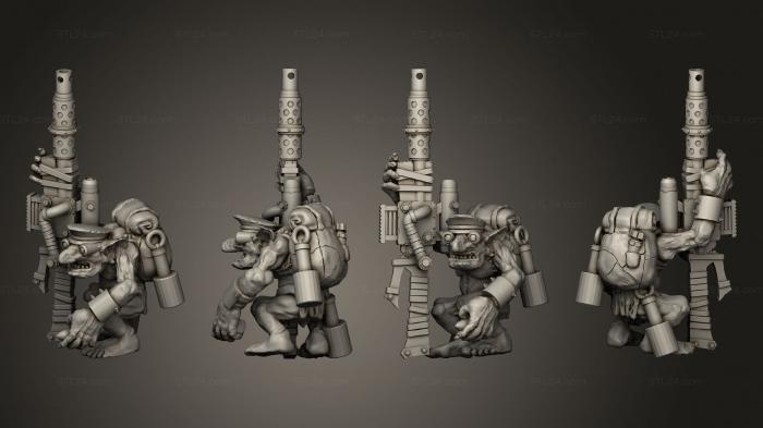 Military figurines (Sneaky Goblins 02, STKW_12854) 3D models for cnc