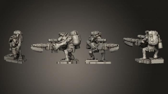 Military figurines (Sneaky Goblins 03, STKW_12855) 3D models for cnc