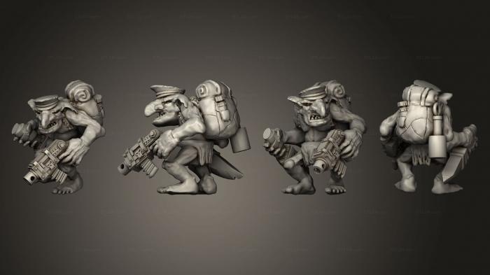 Military figurines (Sneaky Goblins 04, STKW_12856) 3D models for cnc
