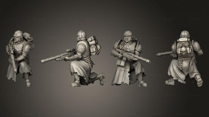 Military figurines (Sniper Rifle ist Cult Guard, STKW_12858) 3D models for cnc