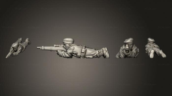 Military figurines (Snipers 08, STKW_12875) 3D models for cnc