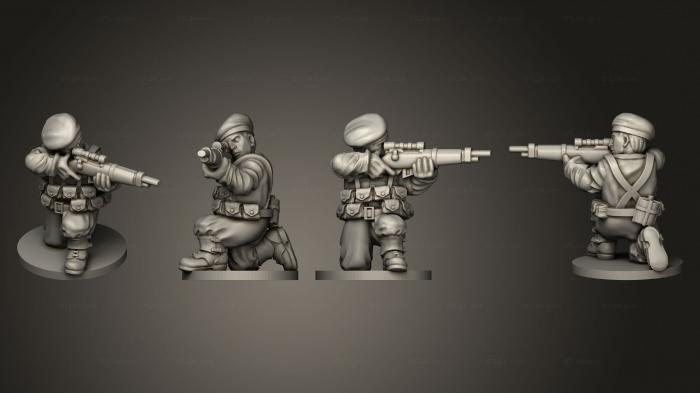 Статуэтки военные (Снайперы 09, STKW_12876) 3D модель для ЧПУ станка