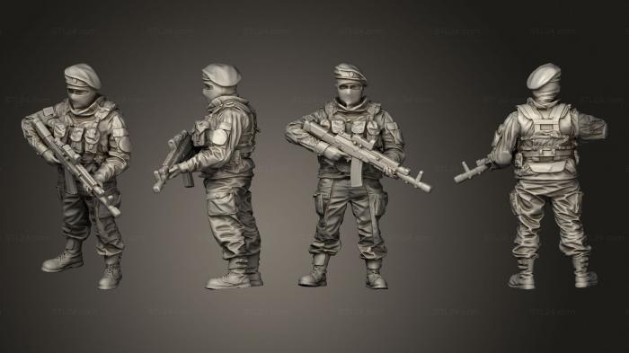 Статуэтки военные (Солдат 12, STKW_12911) 3D модель для ЧПУ станка