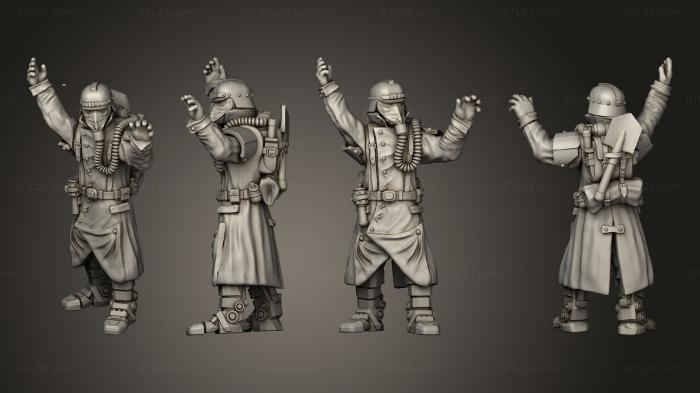 Military figurines (Soldier 14, STKW_12913) 3D models for cnc