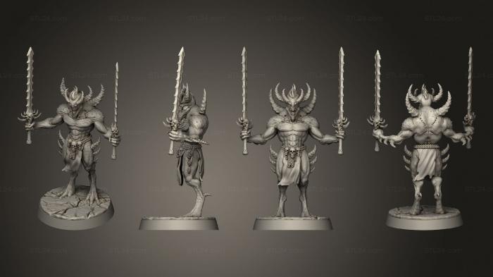 Military figurines (Sons of Baphomet 01, STKW_12948) 3D models for cnc