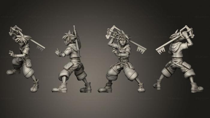 Military figurines (Sora Kingdom Hears, STKW_12952) 3D models for cnc