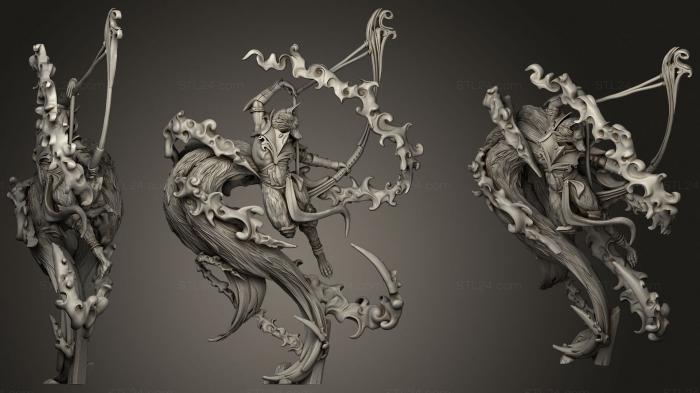 Military figurines (Kereem Fire Fox Spirit, STKW_1296) 3D models for cnc
