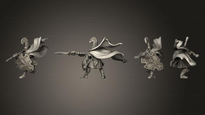 Military figurines (Spartancast Spearman 02, STKW_13009) 3D models for cnc