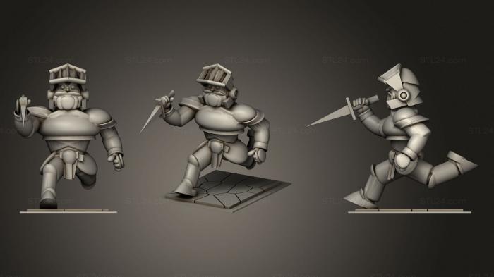 Military figurines (King Arthur Ghost N Goblins, STKW_1301) 3D models for cnc