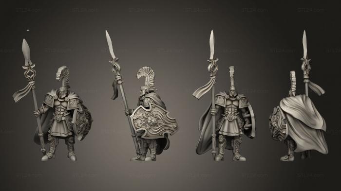 Military figurines (Spartancast Spearman 03, STKW_13010) 3D models for cnc
