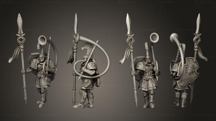 Military figurines (Spartancast Spearman 05, STKW_13012) 3D models for cnc
