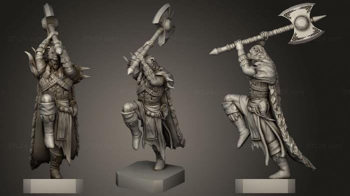Military figurines (King Harromere Briar Eloden, STKW_1302) 3D models for cnc
