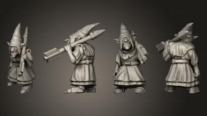 Military figurines (Spear Chukka Goblin 04, STKW_13028) 3D models for cnc