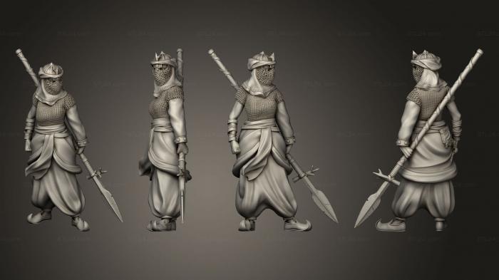Military figurines (Spearman A, STKW_13050) 3D models for cnc