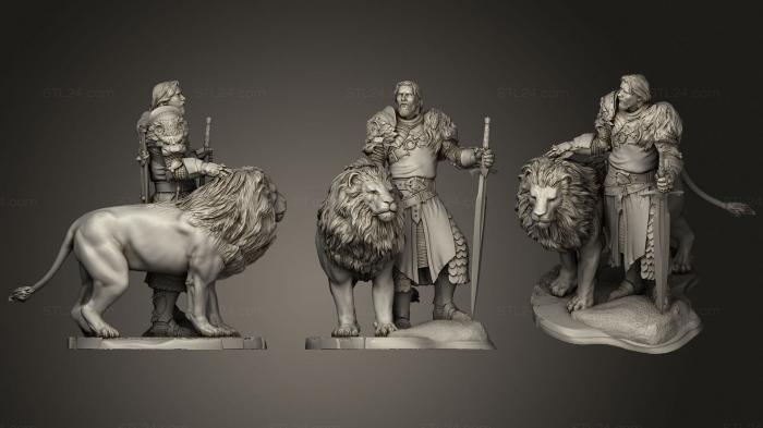 Military figurines (King of Lion Christian Bale, STKW_1307) 3D models for cnc