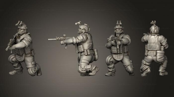 Military figurines (Spetsnaz GRU 01, STKW_13088) 3D models for cnc
