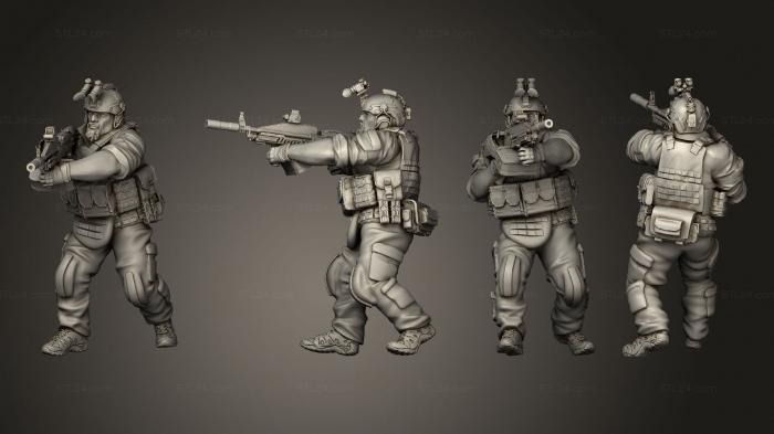 Military figurines (Spetsnaz GRU 02, STKW_13089) 3D models for cnc