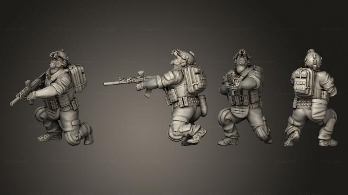 Military figurines (Spetsnaz GRU 03, STKW_13090) 3D models for cnc