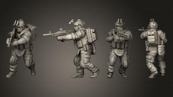 Military figurines (Spetsnaz GRU 06, STKW_13093) 3D models for cnc
