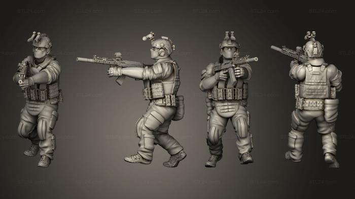 Military figurines (Spetsnaz GRU 07, STKW_13094) 3D models for cnc