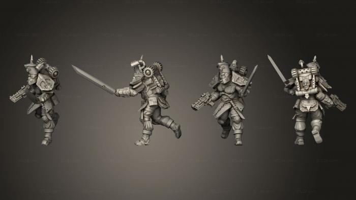 Military figurines (Spetsnaz Leader, STKW_13097) 3D models for cnc