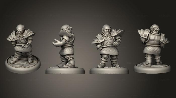 Military figurines (Stand Dwarf, STKW_13141) 3D models for cnc