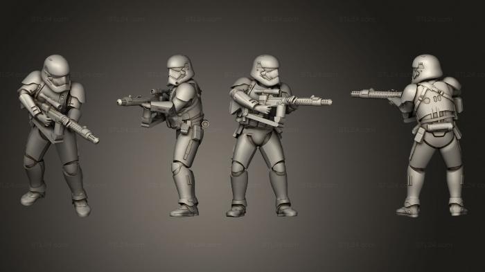 Military figurines (Star Warrior 02, STKW_13166) 3D models for cnc