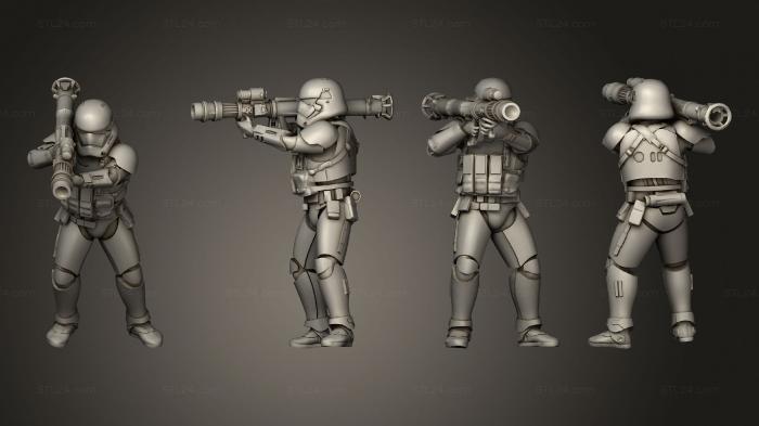Military figurines (Star Warrior 06, STKW_13168) 3D models for cnc