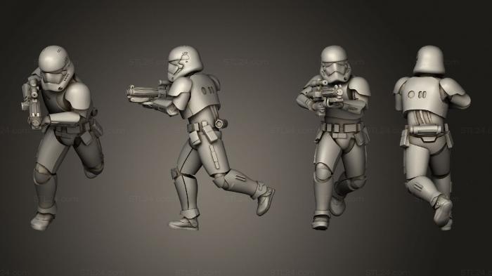 Military figurines (Star Warrior 08, STKW_13170) 3D models for cnc