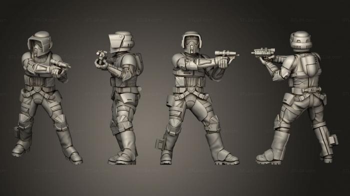 Military figurines (Star Warrior 22, STKW_13176) 3D models for cnc