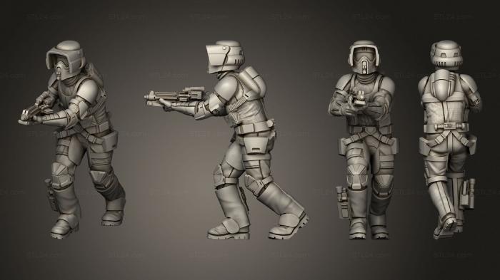 Military figurines (Star Warrior 23, STKW_13177) 3D models for cnc