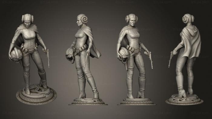 Military figurines (Star Wars s Leia, STKW_13184) 3D models for cnc