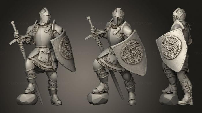 Military figurines (Knight Templar, STKW_1319) 3D models for cnc