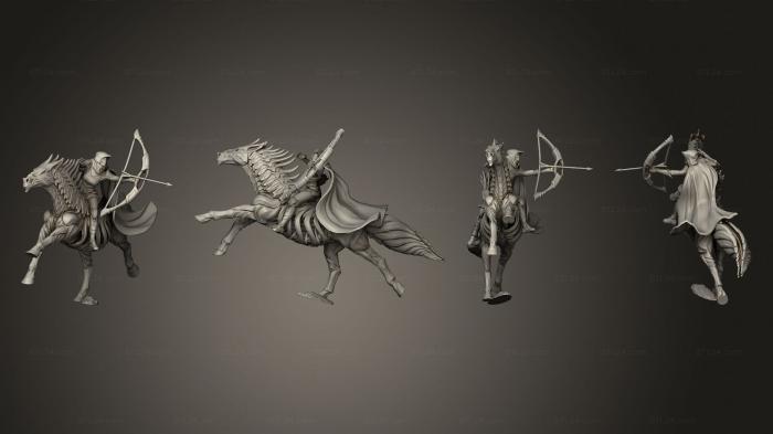 Military figurines (Steel Iron Stallion Running Rider, STKW_13194) 3D models for cnc
