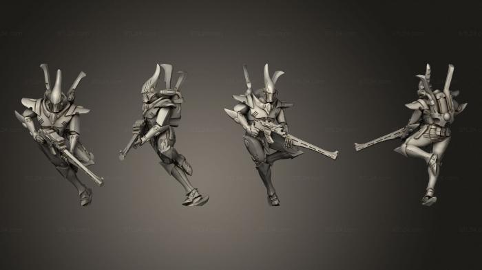Military figurines (Stellar Warden 03, STKW_13197) 3D models for cnc