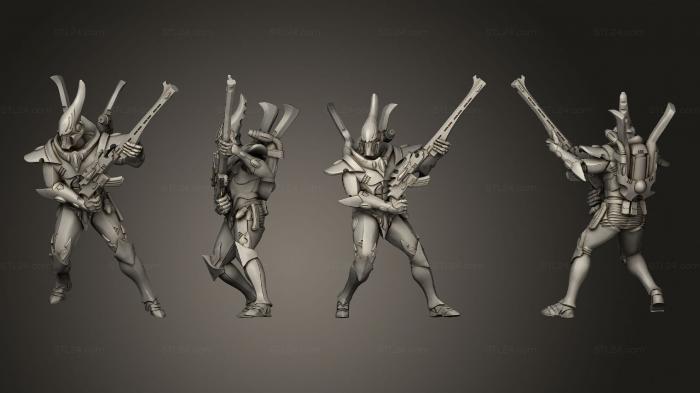 Military figurines (Stellar Warden 04, STKW_13198) 3D models for cnc
